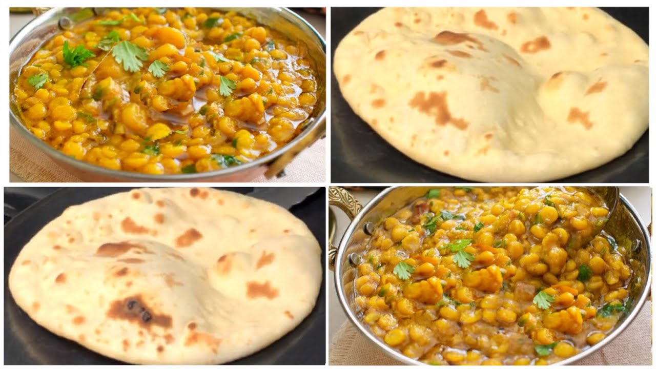 Dhaba Style Daal Chana aur Tandoori Roti on Tawa - Combo Meal 🙂