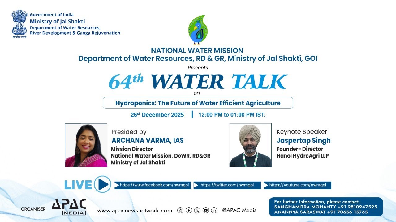 64th Water Talk on Hydroponics: The Future of Water Efficient Agriculture