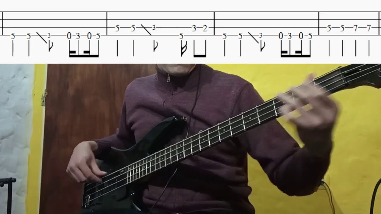 Reggae para Mirta - Intoxicados - Bass Cover + Tabs. Bajo + Tablatura.