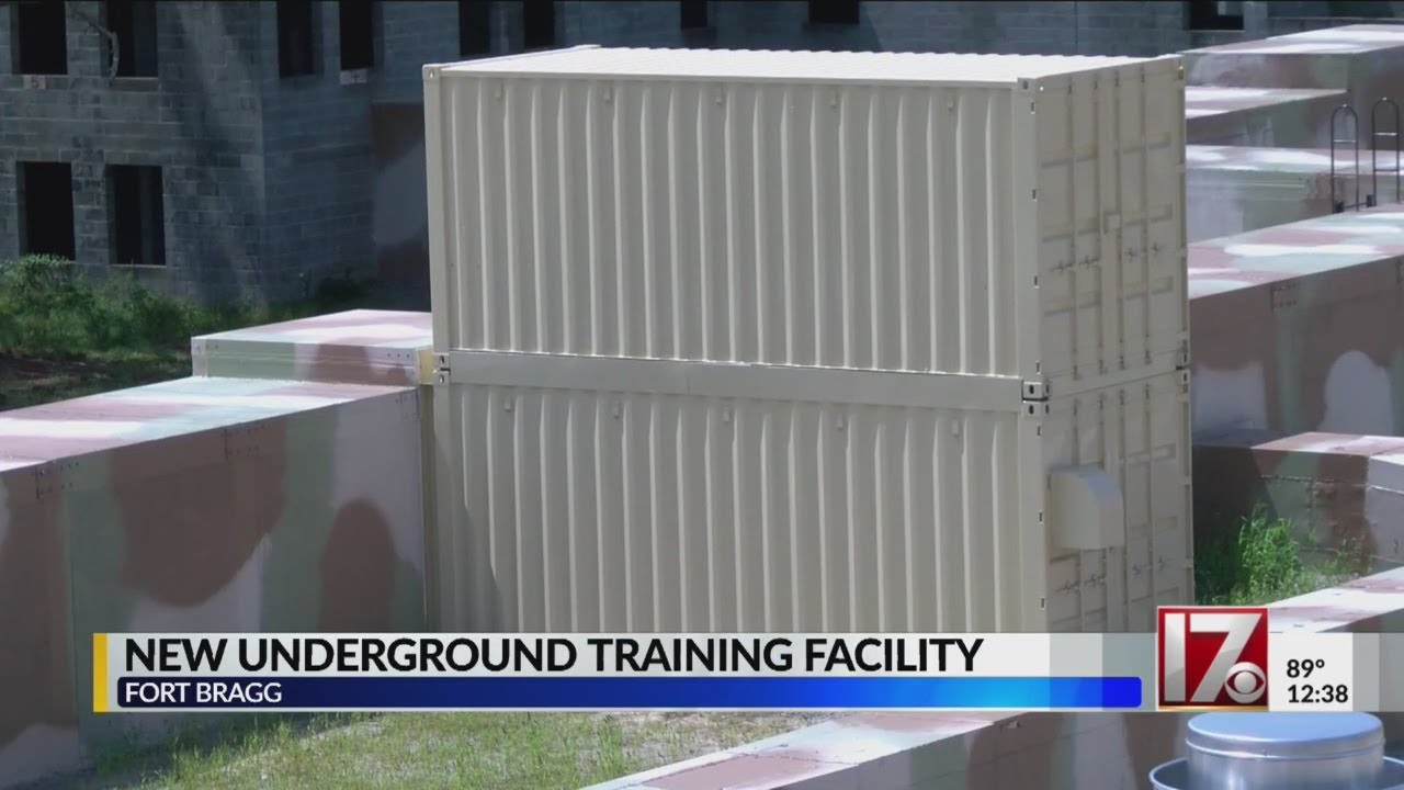 New underground training facility at Fort Bragg