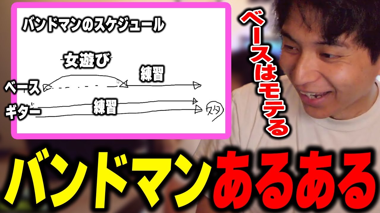 バンドマンのあるあるを暴露して爆笑するけんき【けんき切り抜き】