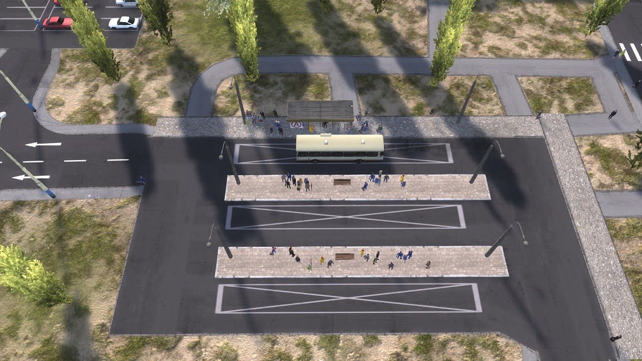 Bus drive: Nordhausen Flughafen - Leipgeritz [~ Workers & Resources: Soviet Republic ~]