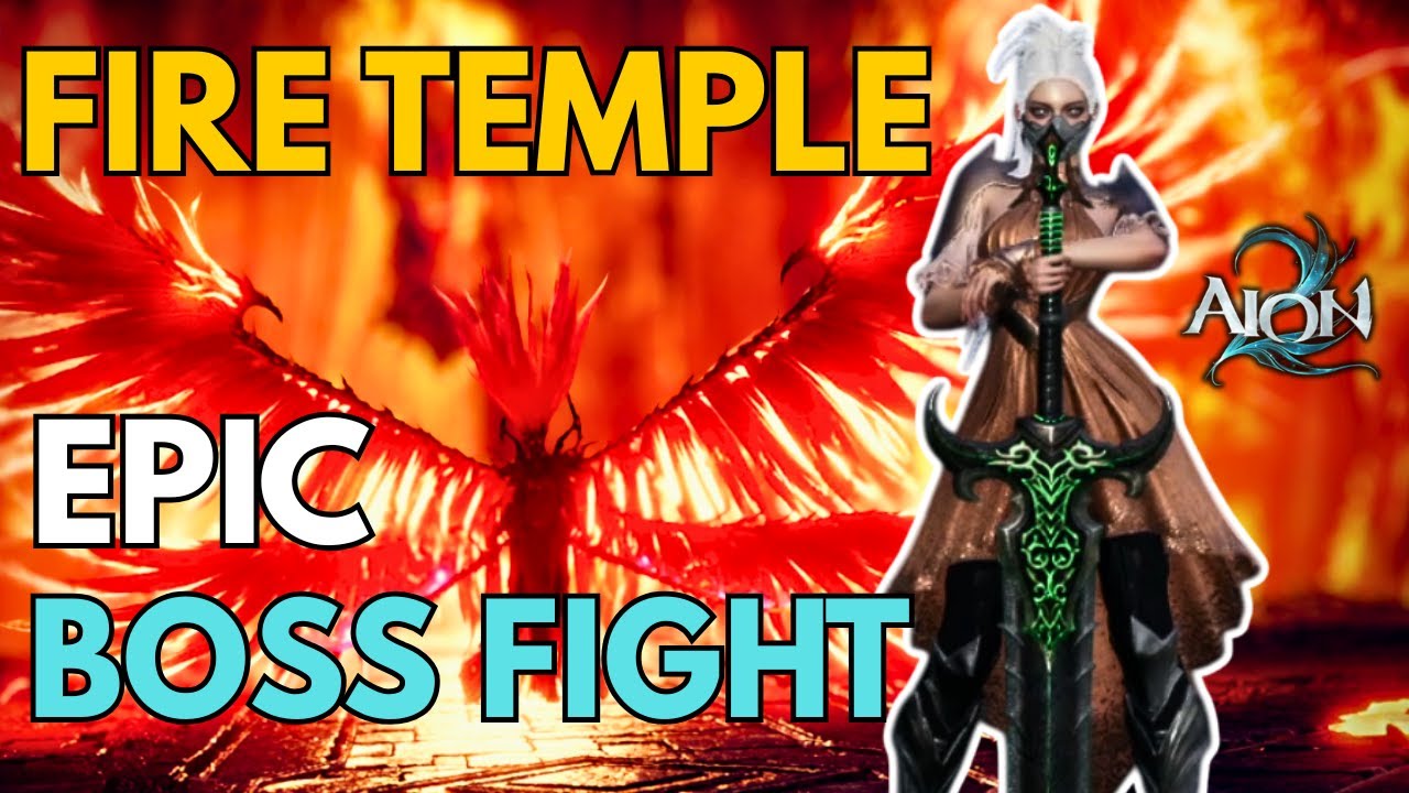 AION 2 Fire Temple Dungeon: ЭПИЧЕСКАЯ БИТВА С ФИНАЛЬНЫМ БОССОМ | Гладиаторский геймплей | F2P | 4k