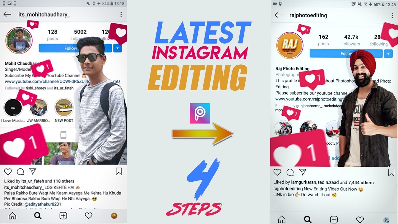 Latest Instagram Style Editing | PicsArt Editing Tutorial in Hindi