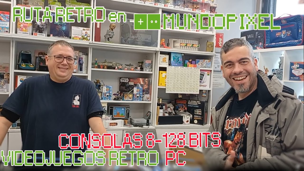 Visita a MUNDOPIXEL, tienda de VIDEOJUEGOS RETRO en Bilbao, y me toca la CESTA DE NAVIDAD!