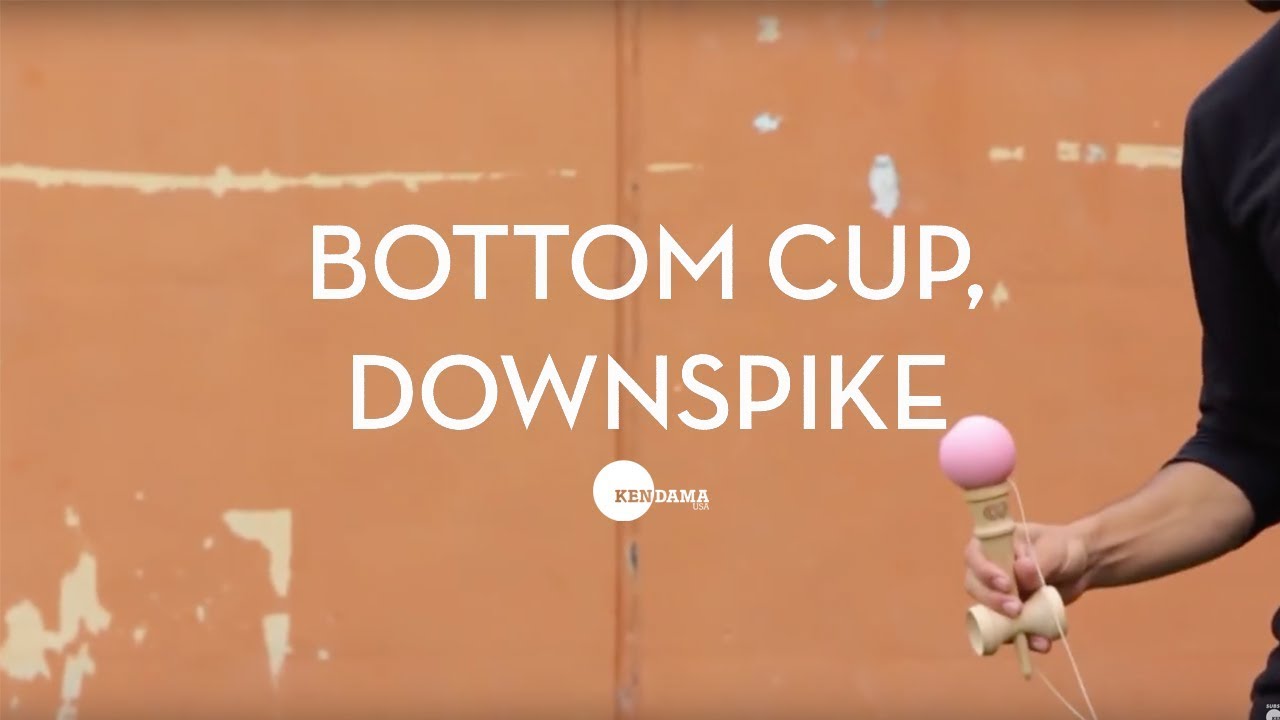 Kendama USA - Trick Tutorial - Intermediate - Bottom Cup Down Spike