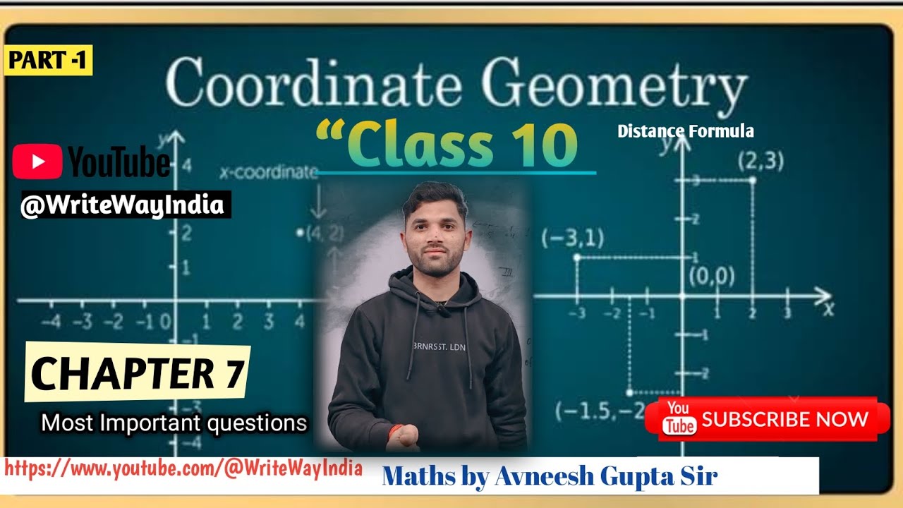 Coordinate Geometry Class 10 🔥 Part 1 | Distance Formula | Chapter 7 | by Avneesh Gupta Sir |