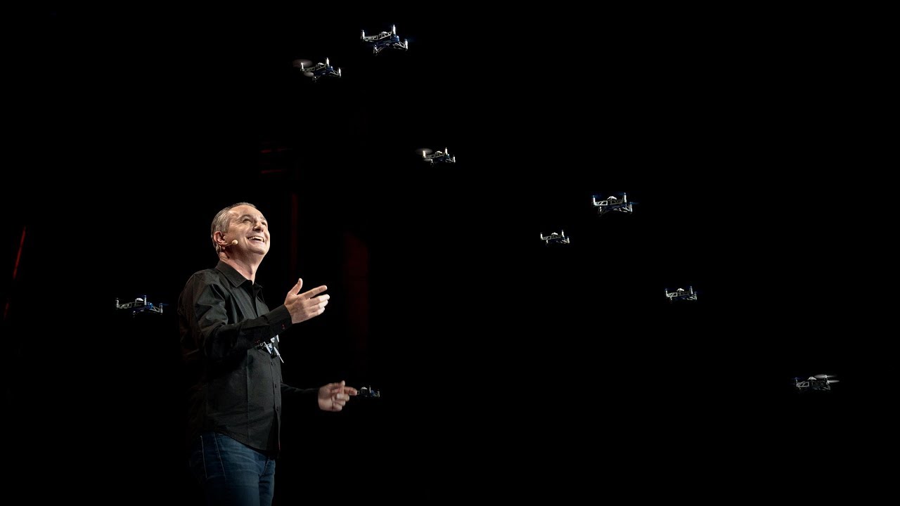 A swarm of mini drones makes ... magic! | Marco Tempest