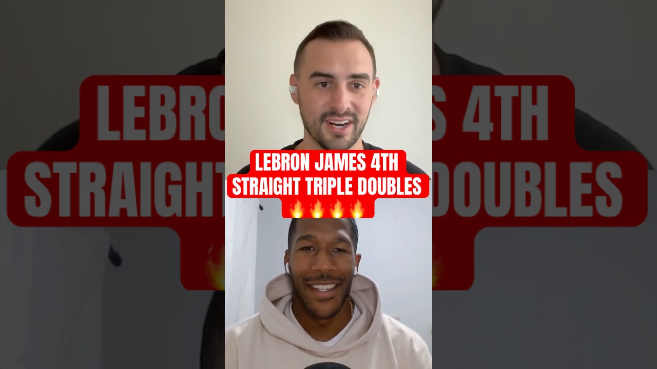 LeBron James' 4th Straight Triple Doubles #nba #podcast #basketball #lebronjames #lebron #shorts