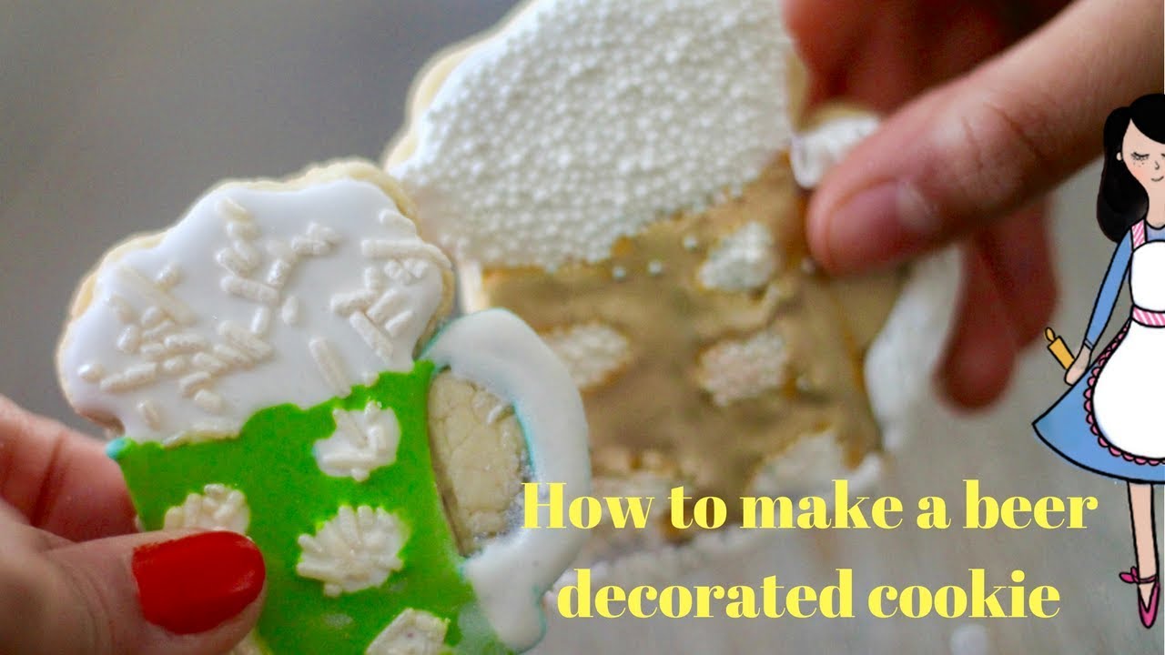 How to make a beer decorated cookie