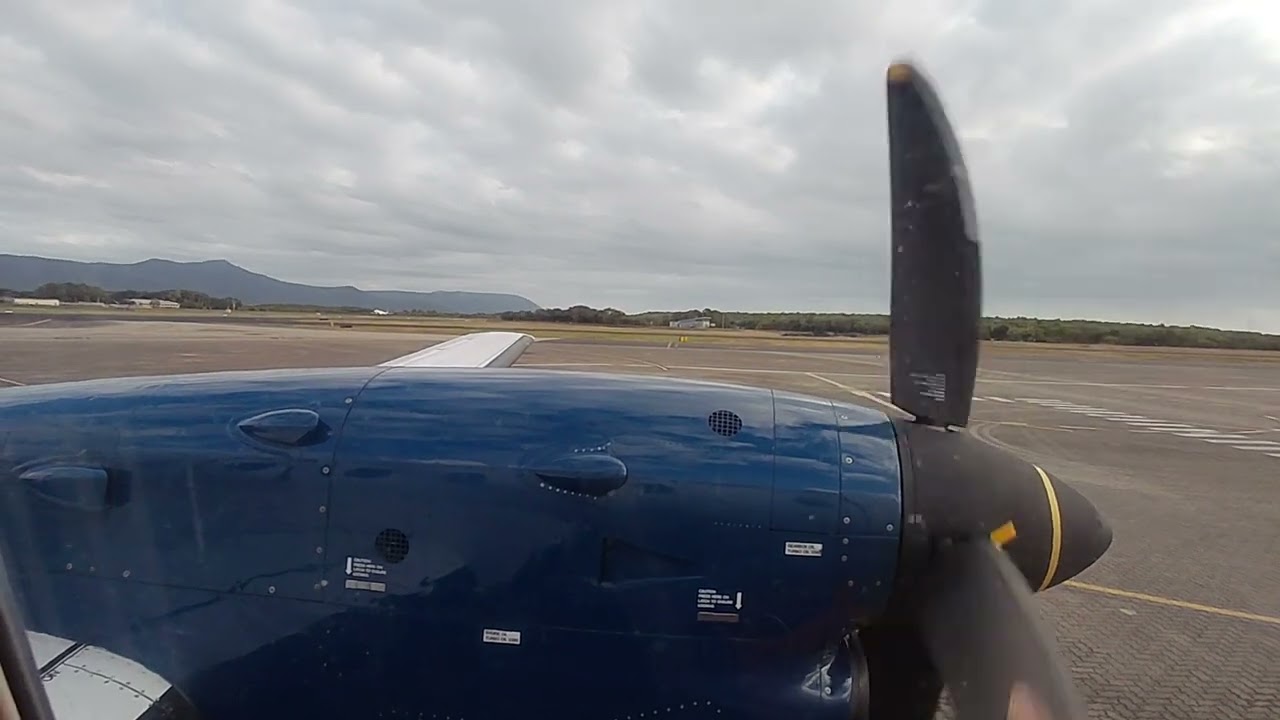 Rex airline taking off from Cairns