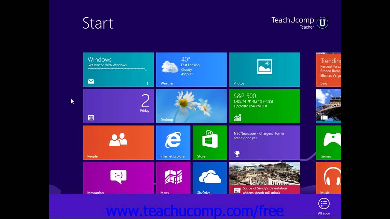 Windows 8 Tutorial Windows Defender Microsoft Training Lesson 9.5