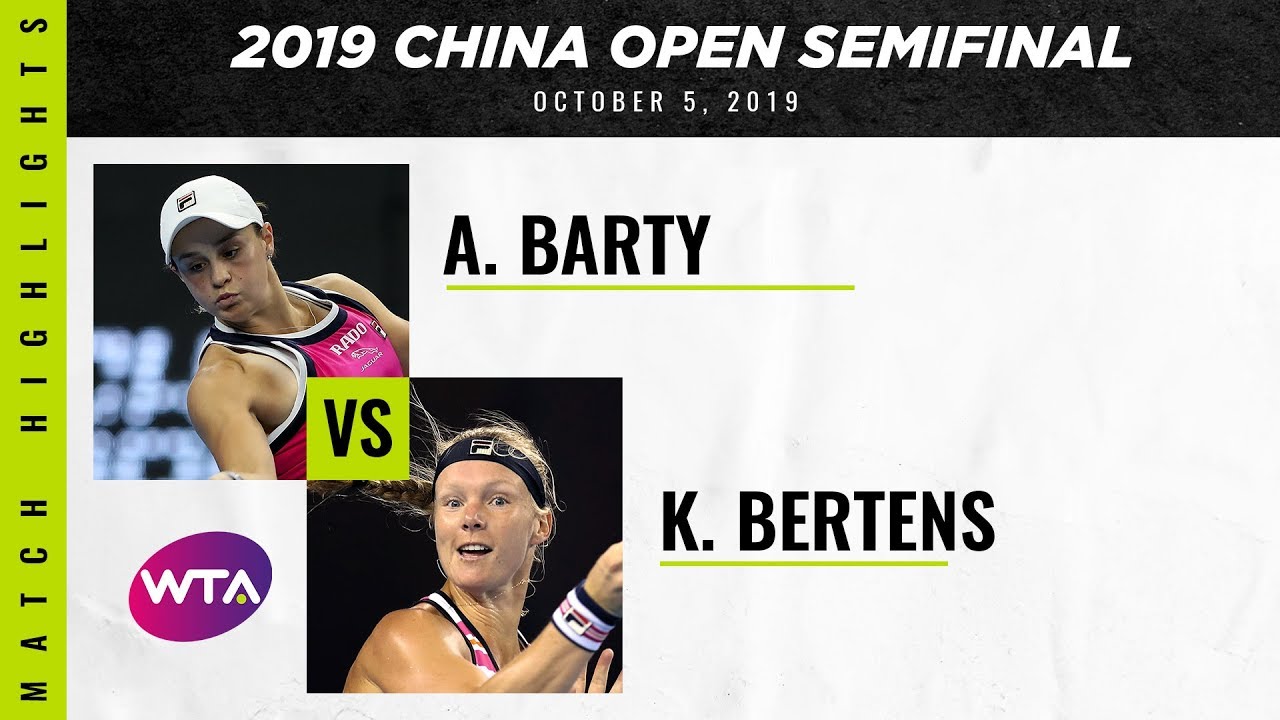 Ashleigh Barty vs. Kiki Bertens | 2019 China Open Semifinal | WTA Highlights