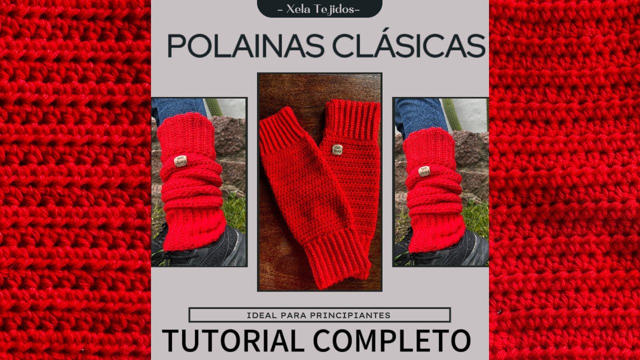 Polainas a Crochet Clásicas. Paso a Paso. Calentadores 👉🏻 ideales para tejedores principiantes
