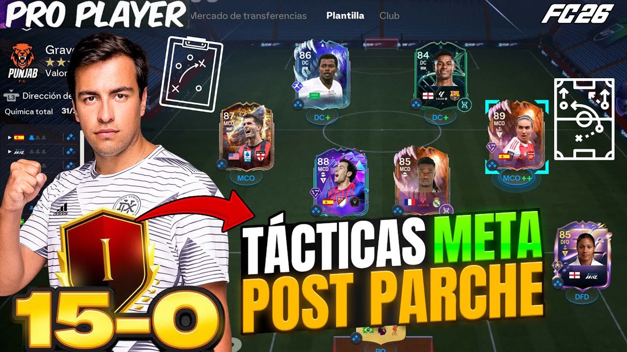FORMACI&Oacute;N Y T&Aacute;CTICAS META DE 15-0 DE GRAVESEN EN EA FC 26