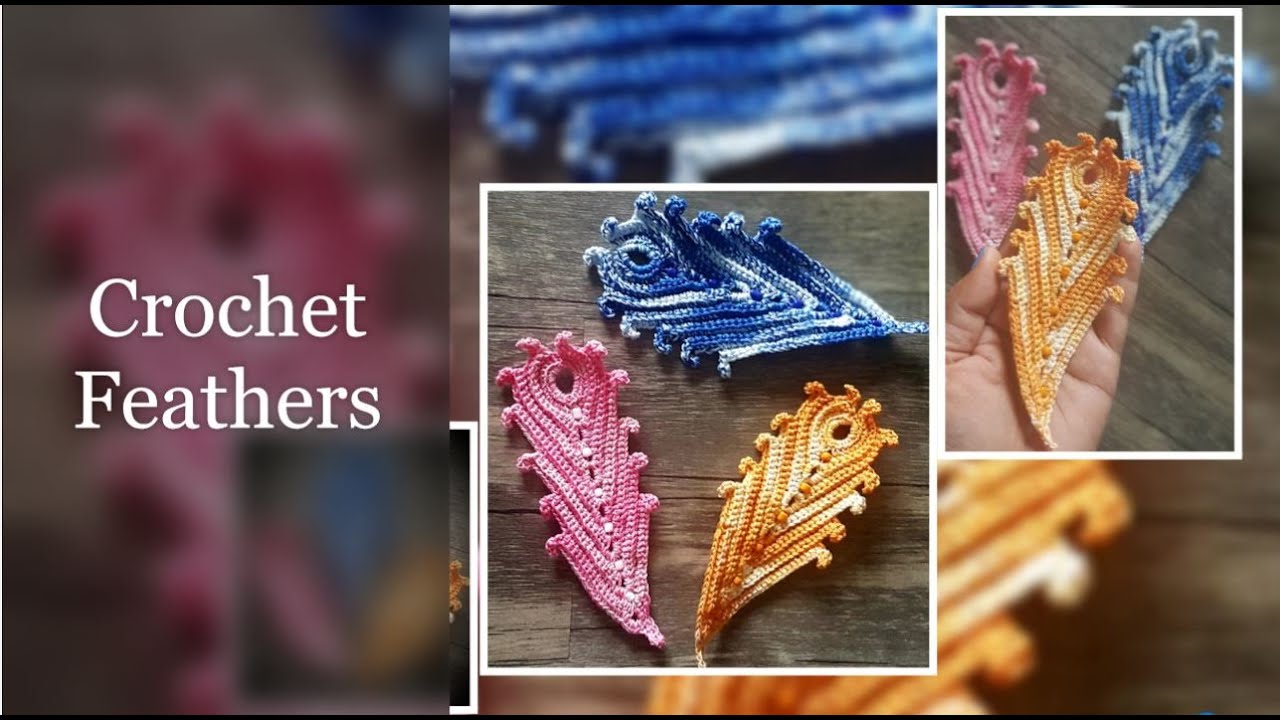 How To Crochet Feather | Dream catcher Feather