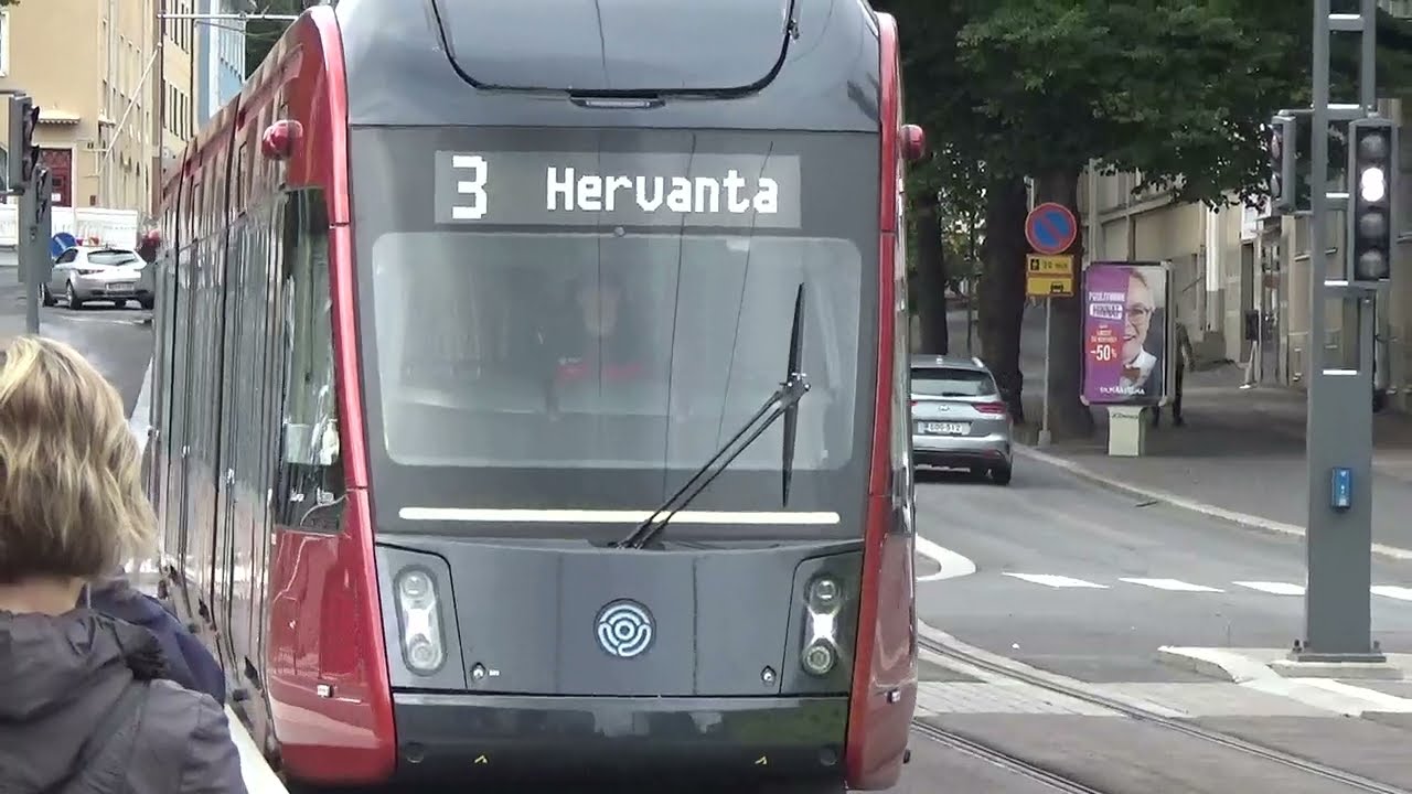 Ratikka 3 Pyynikintori Hervanta Tram in Tampere