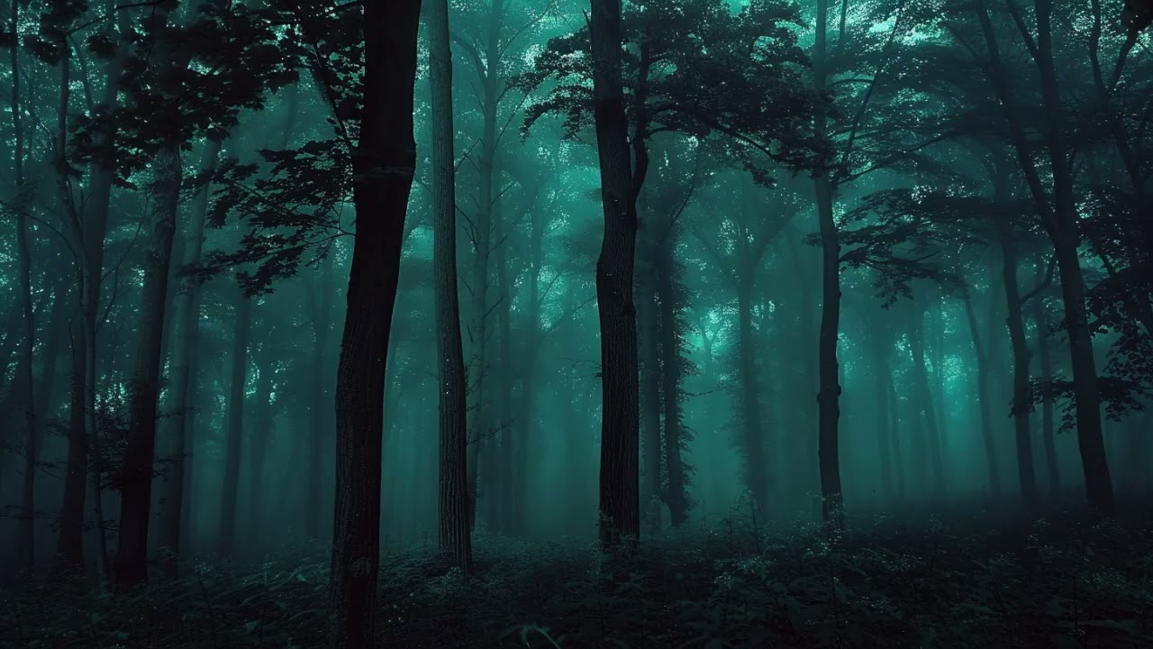 Forest Lights on a Quiet City Evening
