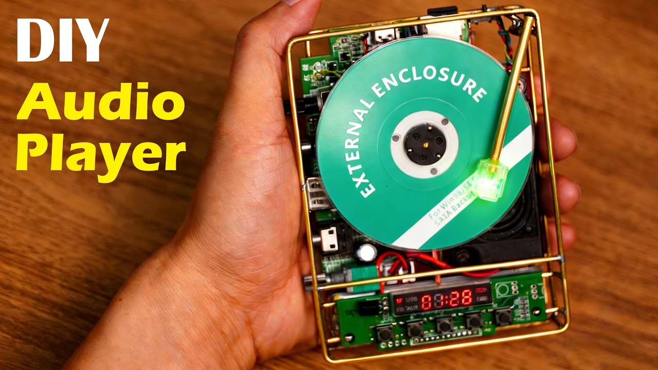DIY an audio player, inspired by the design of a record player