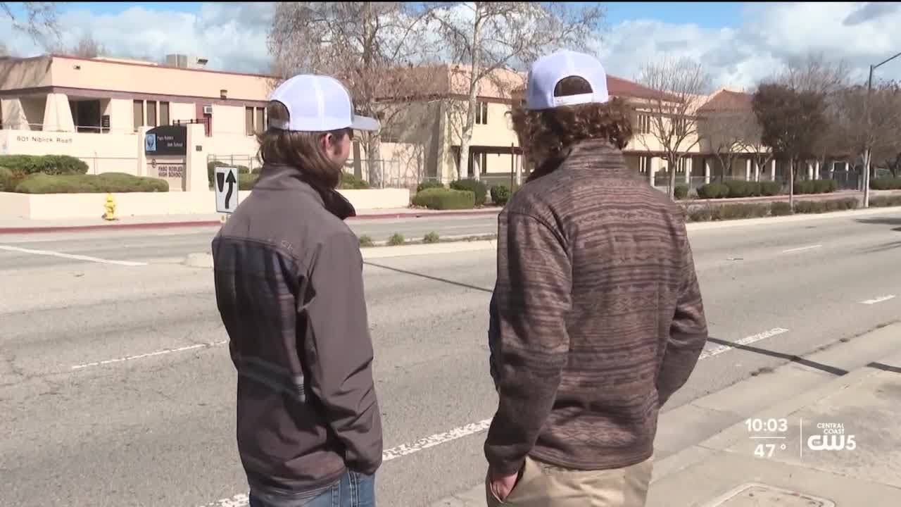 Students protest mask mandate at Paso Robles High School