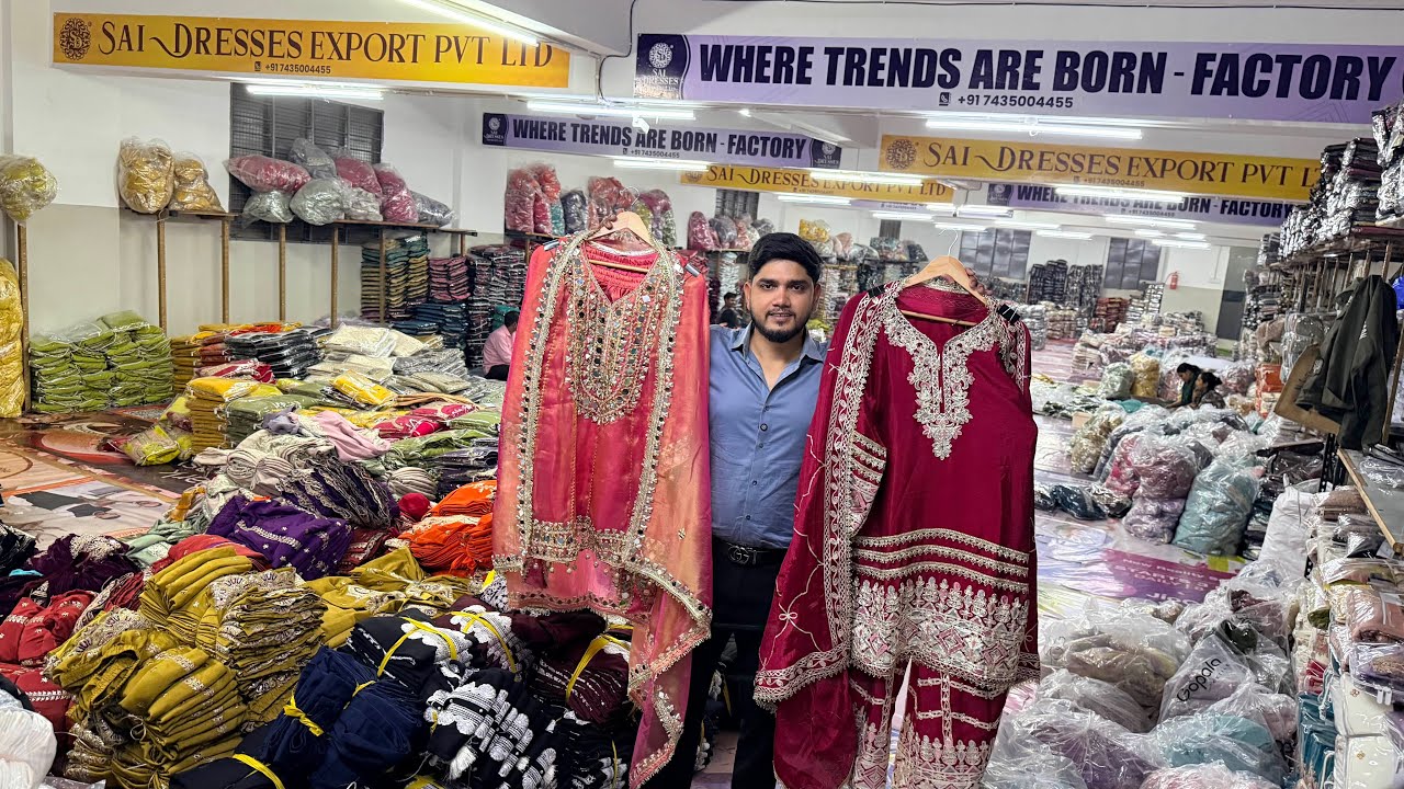 2 बीघा में Pakistani Dress factory। 4 पीस का एक सेट लेके देखो क्वालिटी गजब है 