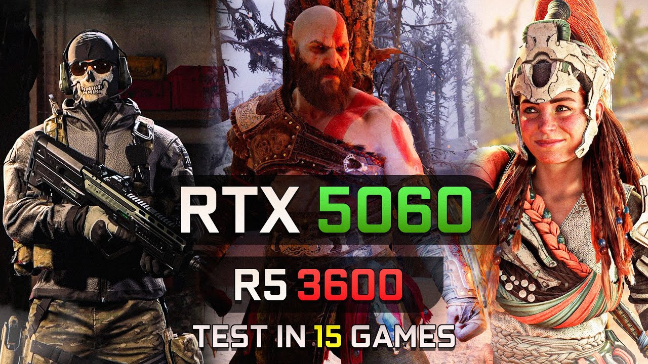 RTX 5060 + Ryzen 5 3600 | Test in 15 Games 1080p Bottleneck ?
