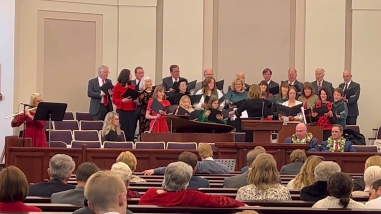 Child in a Manger by Sally DeFord and Katherine Wright - our small church choir