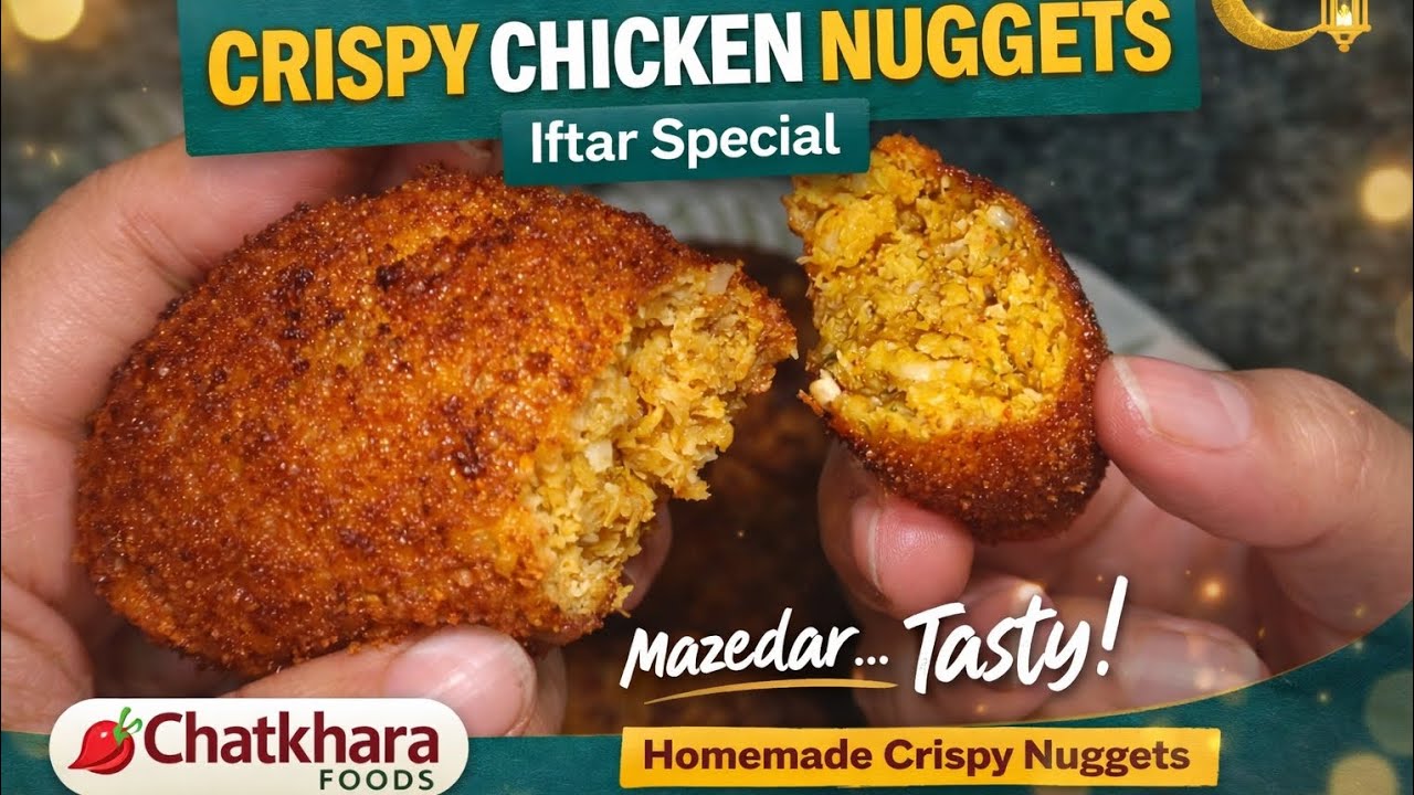 Golden & Crunchy Chicken Nuggets😍Iftar Special 🤍 Market Se Zyada Mazedaar!🍗✨