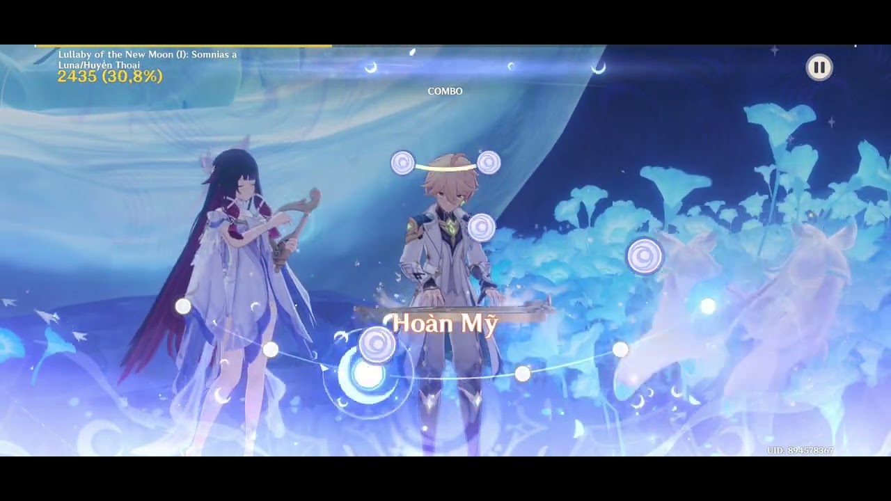 I play music with Columbina! It's kinda nice when play music together with Columbina.