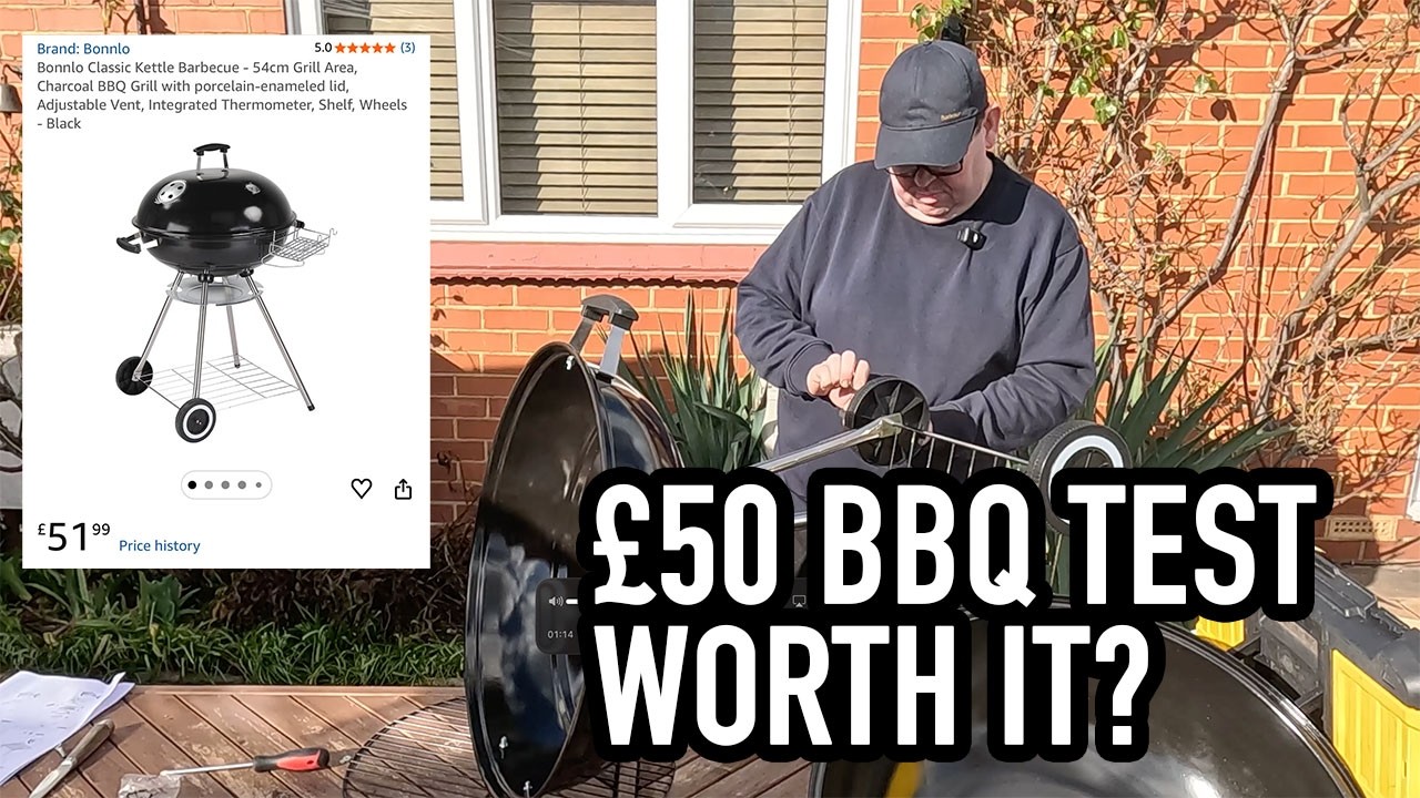 Can You BBQ Properly on a £50 Amazon BBQ? (Beginner Setup + Burger Test)