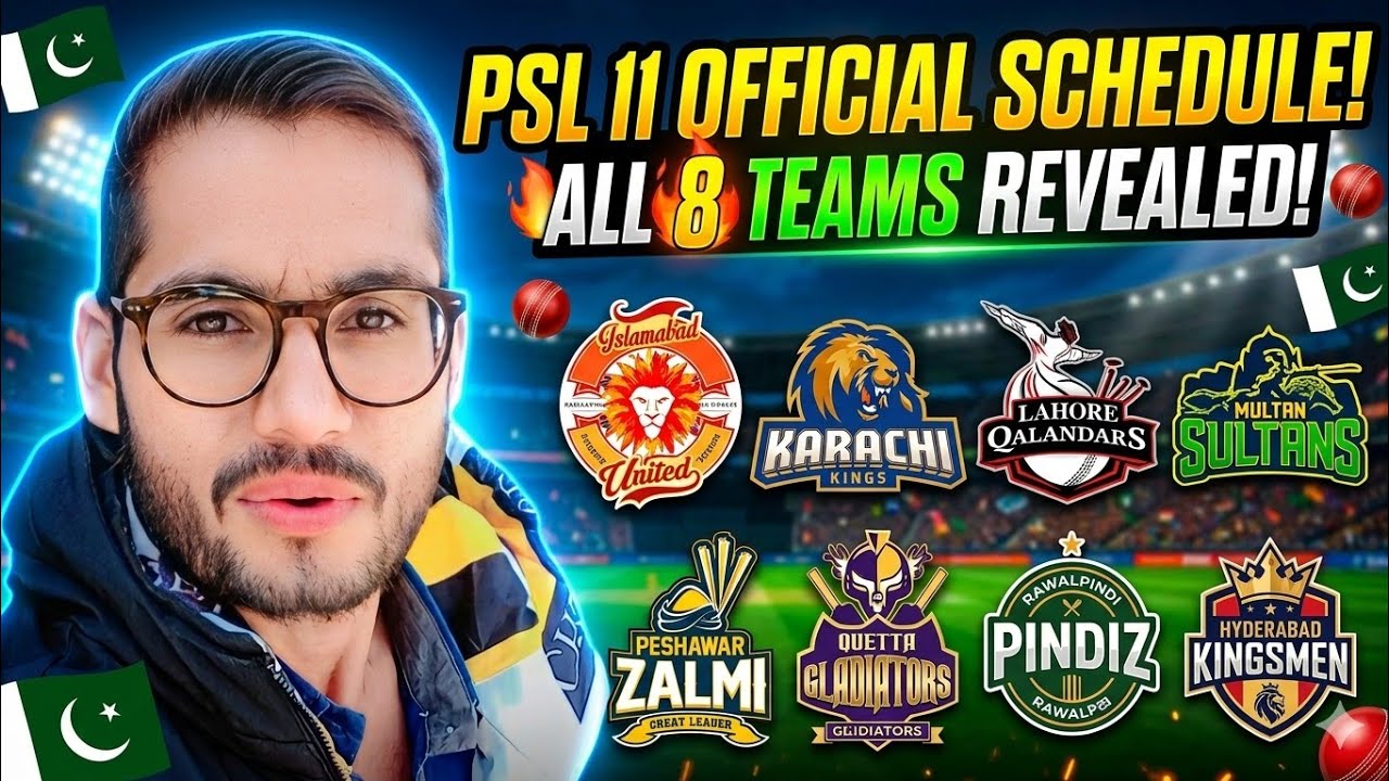 PSL 11 Schedule 2026 Officially Announced! 🚨 | 8 Teams & New Venues Details 🏏