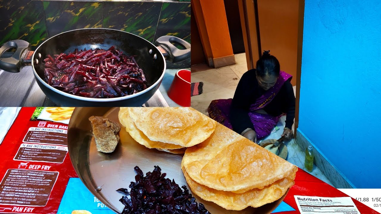 সকাল থেকে অনেক কাজকর্ম করলাম আর রাতে লুচি দিয়ে পাটালি 