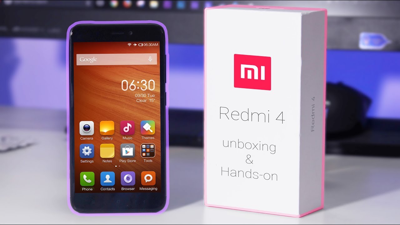 redmi 4 unboxing and hands-on