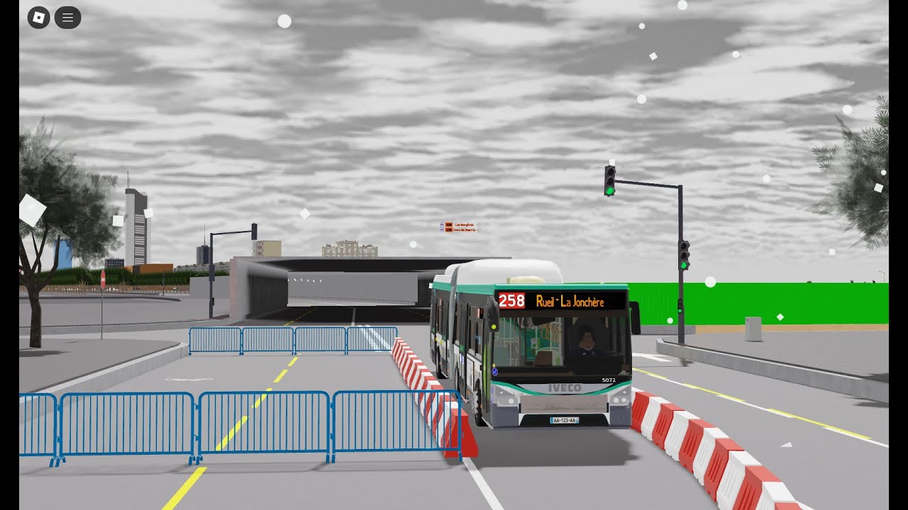 [Ligne 258] La Défense - Rueil Malmaison La Jonchère [Cab ride]