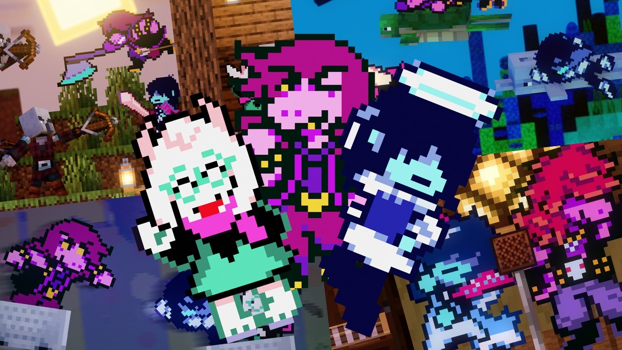 Deltarune vs. Minecraft Compilation (Ep 1 - 4)
