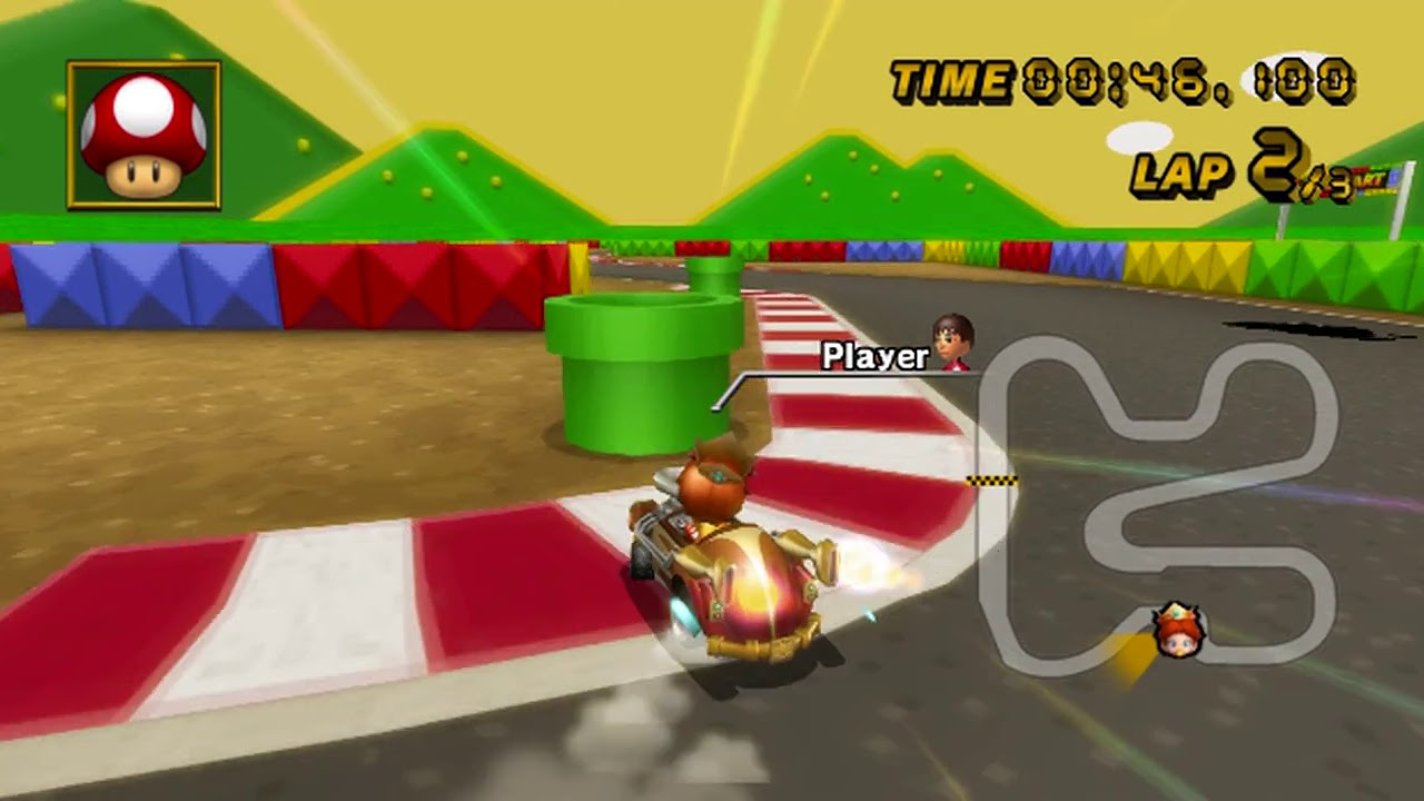[MKWii TAS] Mario Circuit 3 - 1:18.181 (Kart)