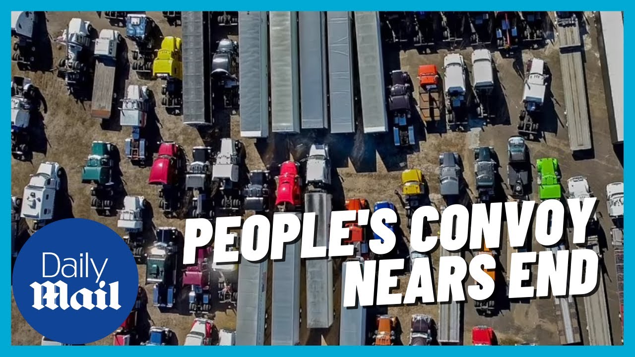 People's Convoy: Truckers across Ohio and as they arrive in Maryland