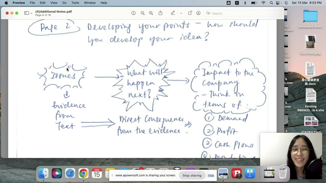 How to write answers in SBL