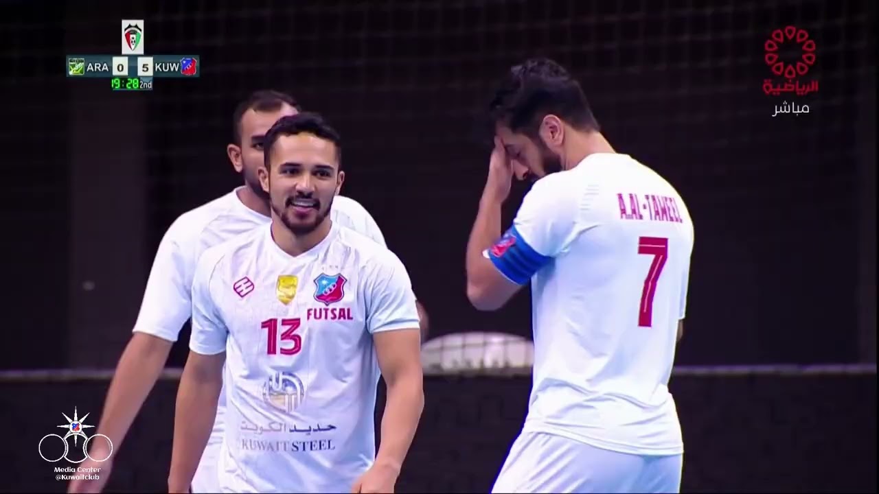 أهداف الكويت 8 × 5 العربي ـ الدوري العام لكرة القدم الصالات play Of المباراة الاولى 2022 ـ 2023
