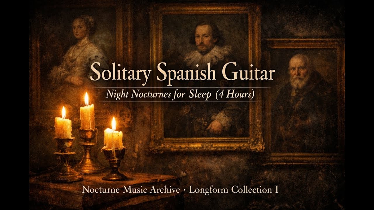 Solitary Spanish Guitar — Night Nocturnes for Sleep & Solitude (4h)