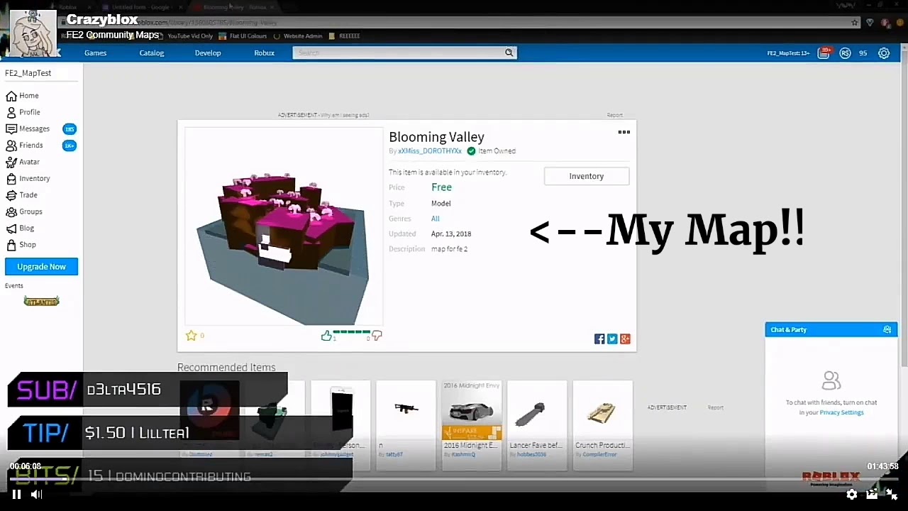 REAL CRAZYBLOX TESTED MY MAP :O!!!