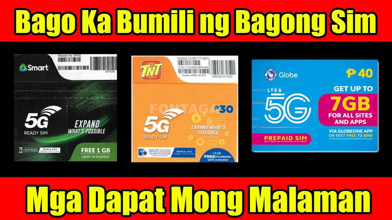 Mga Dapat Mong Malaman Kung Bibili ng Bagong Simcard - Sim Registration Law