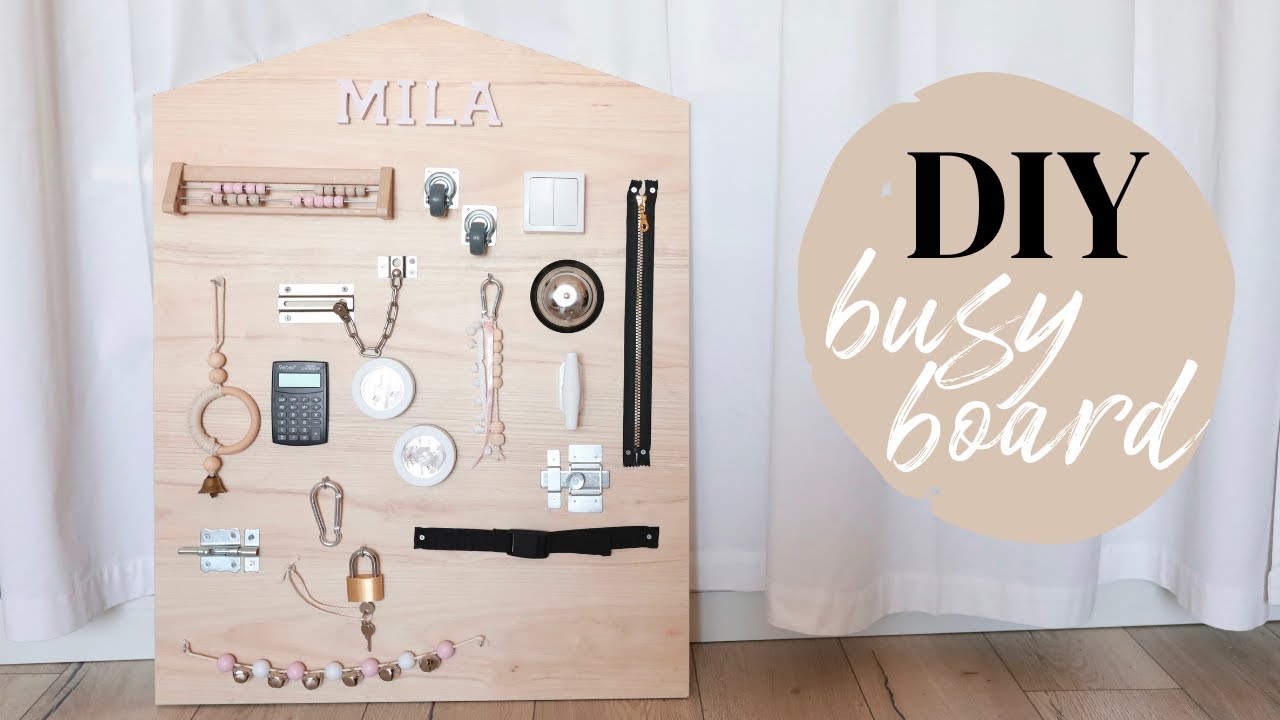 Je crée un busy board - tableau d'activités DIY