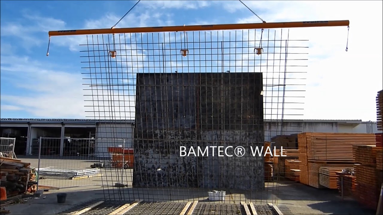 BAMTEC Wall - reinforcing walls with certified lifting hooks
