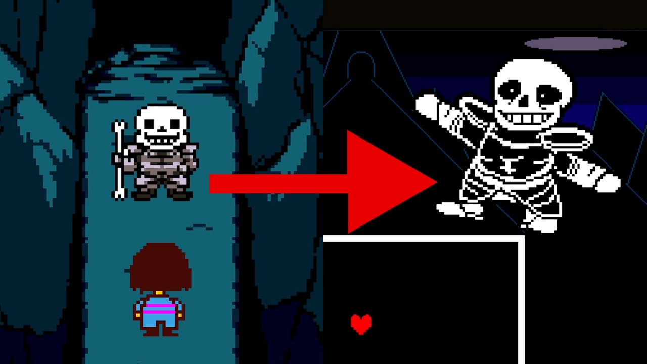 Undertale, mas o Sans toma o lugar da Undyne