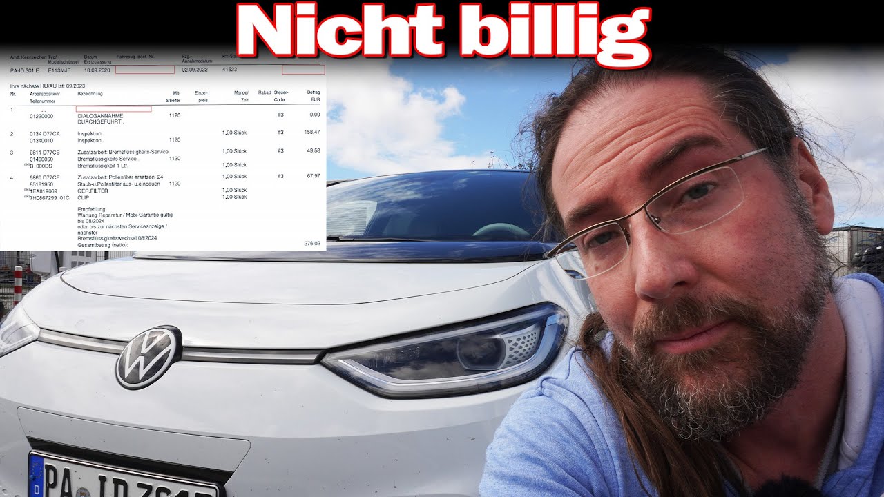 Die erste Service Inspektion meines VW Id.3 nach 2 Jahren