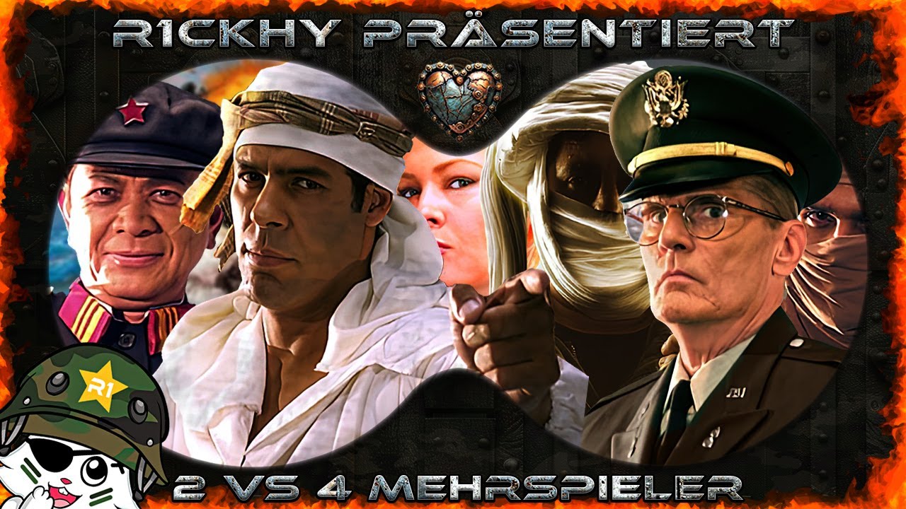 2vs4 Multiplayer - Deacon, R1ckhy vs Eisi, Misti,Kev,Insta 📢 Command & Conquer Generals Zero Hour #7
