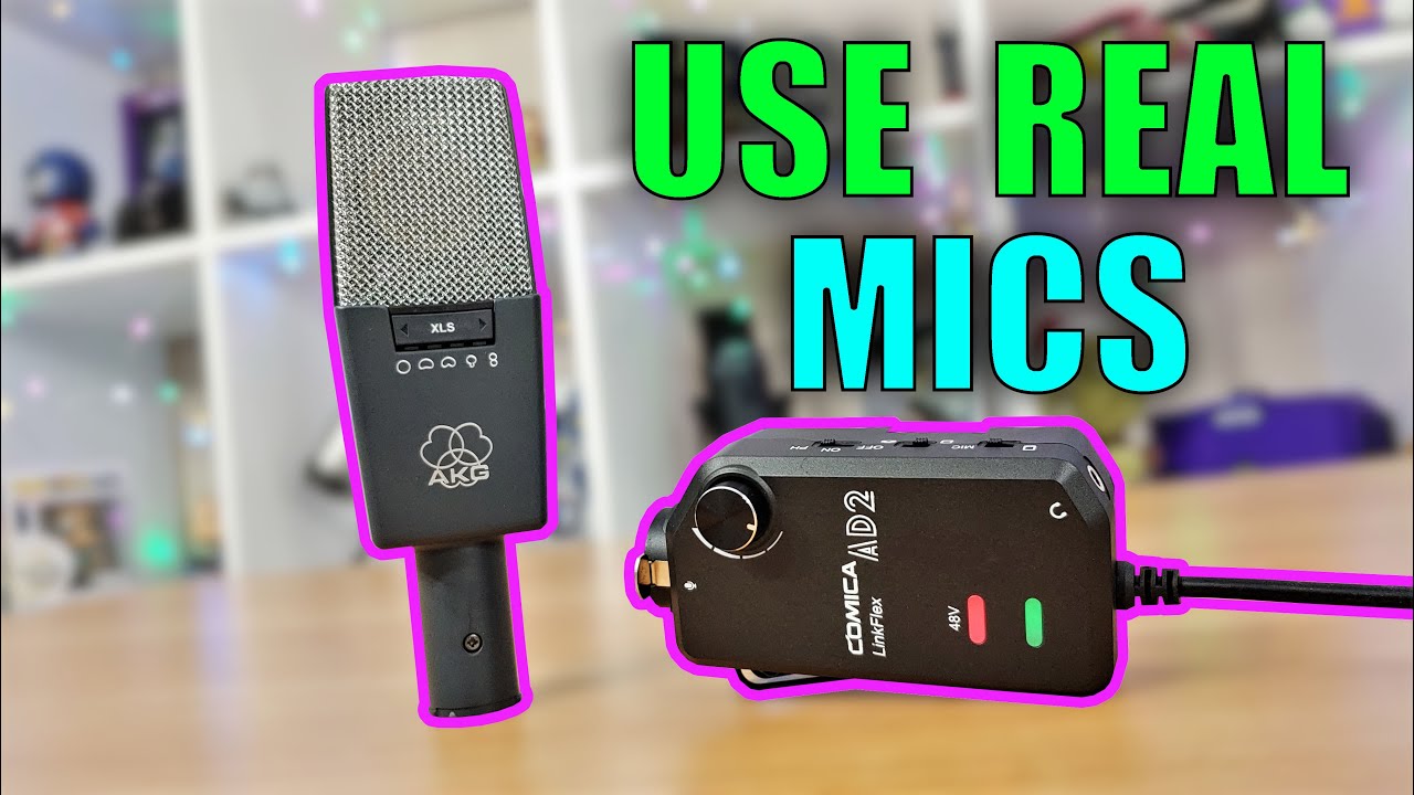 How to use REAL microphones with your phone or camera? Phantom Power? Comica LinkFlex AD2!