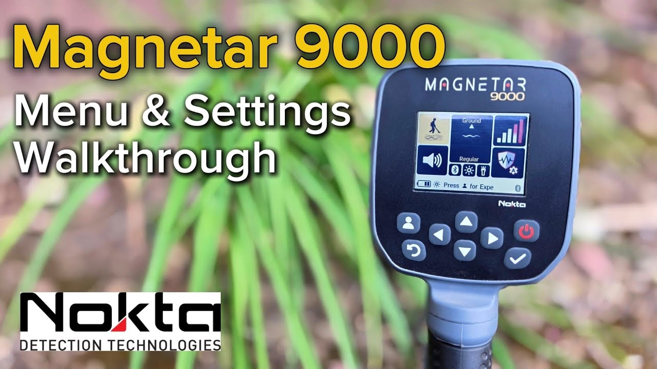 Nokta Magnetar 9000 | Обзор меню и настроек, рекомендуемые параметры