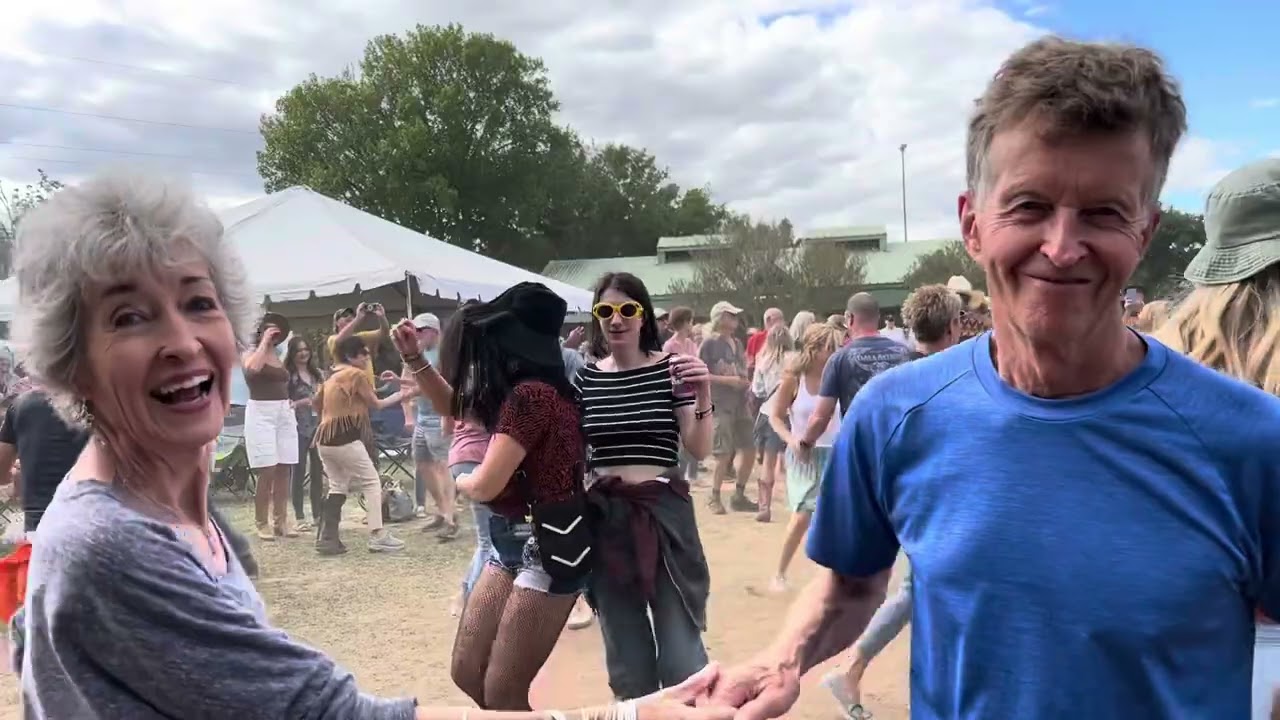 Zydeco dancing to Horace Trahan and the Ossun Express. Rodney Bernard singing.